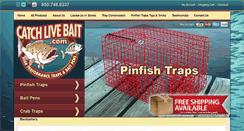 Desktop Screenshot of catchlivebait.com