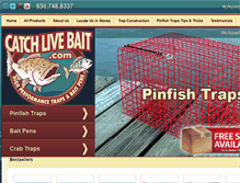 Tablet Screenshot of catchlivebait.com